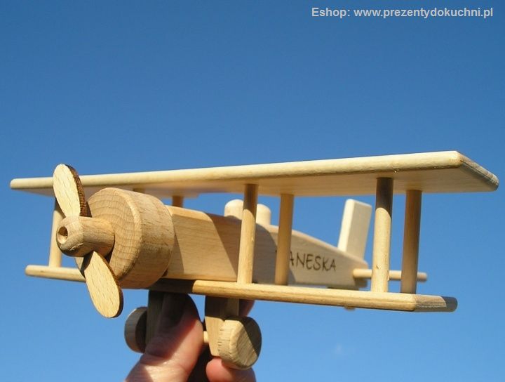 Tanie samoloty zabawki drewniane