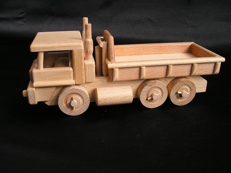 Zabawka ciężarówka wywrotką Drewniane zabawki, samoloty
