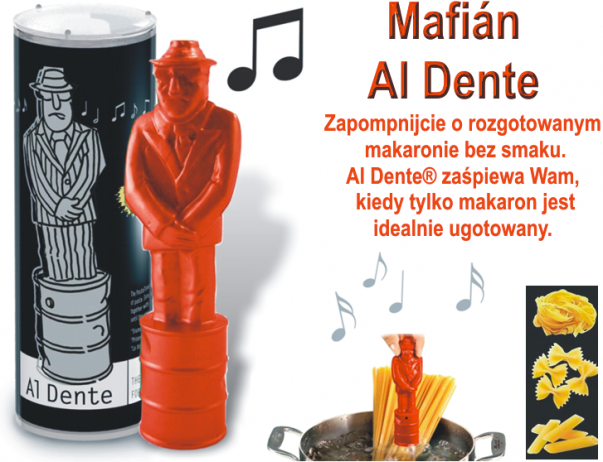 Al Dente śpiewający mafian - czasomierz do gotowania makaronu