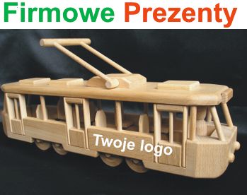 Tramwaje drewniane zabawki