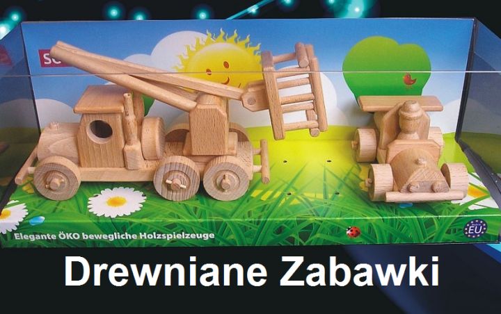 Drewniane zabawki Auto-platform ciezarowka