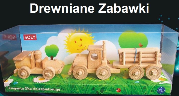 Drewniane zabawki Autka i Tir ciężarówka