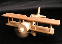 Samolot zabawka z drewnia