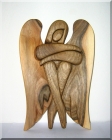 Figurka aniołik, rzeźba w drewnie