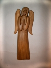 Anioł Stróżny, drewniana statua 