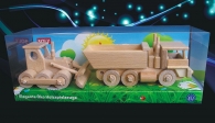 Spycharek i ciężarówka, zabawki z drewna