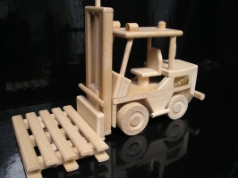 Wózki widłowe zabawki, drewniany prezenty