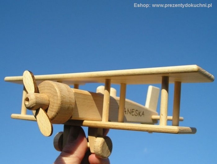 Samolot prezenty z drewnia