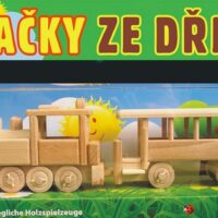 Drewniany pociąg z wagonem pasażerskim z drewna bukowego – klasyczna zabawka i prezent