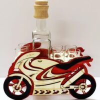 BUTELKA MOTOR w kształcie motocykla – prezent dla fana szybkiej jazdy