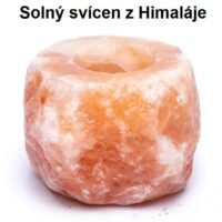 Świecznik solny z Himalajów z różowej soli do1 kg