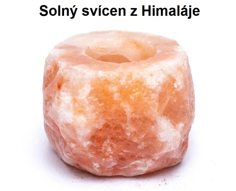 Świecznik solny z Himalajów z różowej soli do1 kg