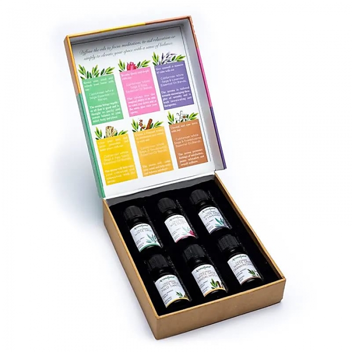 Zestaw olejków eterycznych Aromafume Biała Szałwia 6x10 ml