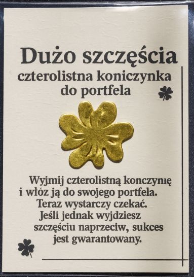 Czterolistna koniczyna szczęścia