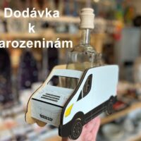 KURIER KIEROWCA zestaw prezentowy z butelką i kieliszkami – prezent dla kuriera.