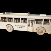 Elegancki model autobusu z grawerem