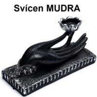 Świecznik Mudra w kształcie dłoni trzymającej świecę
