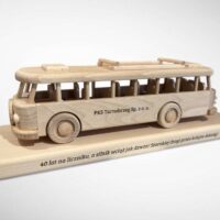Autobus pojazdy transportowe drewniane modele z grawerem